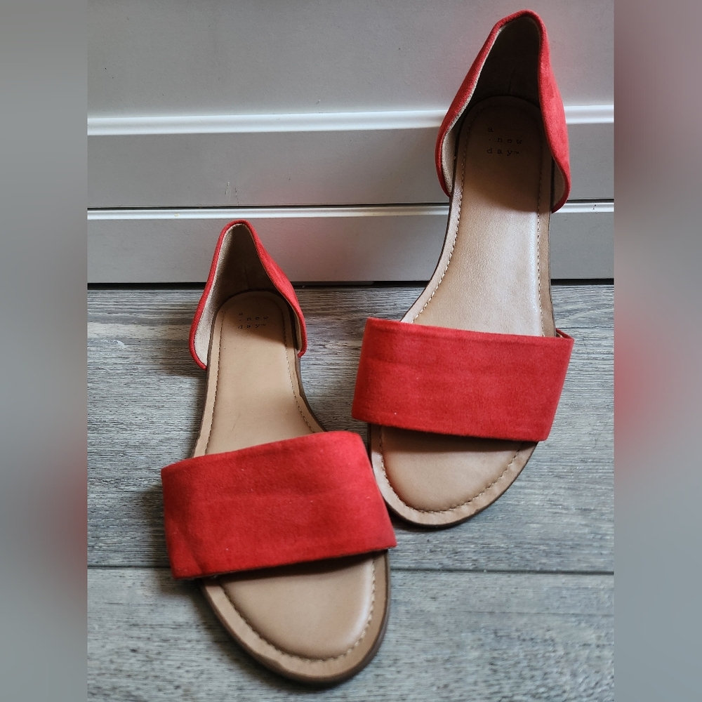 A New Day Women's Bold Red Sandals